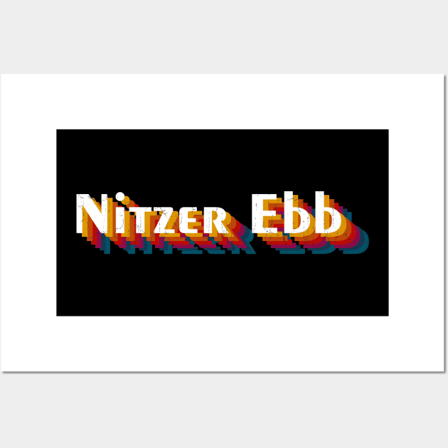 retro vintage Nitzer Ebb Wall Art by TulenTelan